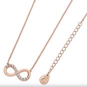 Tipperary Crystal Part Stone Set Infinity Pendant Rg image