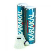 Karakal National Nylon Shuttlecocks - Medium Blue x 6 White
