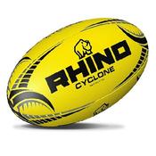 Rhino Rugby Cyclone Training Ball Yellow - Size 4