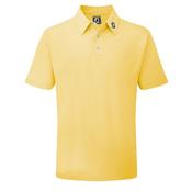 FootJoy Stretch Pique Solid Golf Polo - Yellow - 2XL