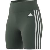 adidas Women's 3 Stripe High Waist Training Legging Shorts - S