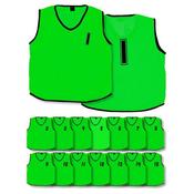 Precision Numbered Training Bibs Set Green - Youths