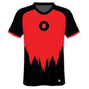 Gracefield ProSport Training Jersey Black/Red – Adults - 3XL