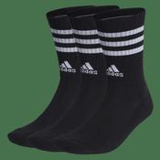 adidas 3-Stripes Cushioned Crew Socks 3 Pairs - L