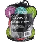 Cougar Golf Ball 12 pack - Multi Colour