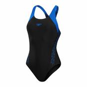 Speedo Womens HyperBoom Racerback Swimsuit - Blue/Black - 34