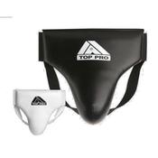 Top Pro PU Boxing Male Groin Guard - WHITE - L