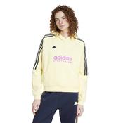 adidas Womens Tiro Cut 3-Stripes Fleece Top - M