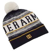 Under Armour Halftime Pom Beanie - White/Yellow/Black image
