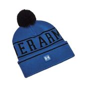 Under Armour Halftime Pom Beanie - Blue/White image
