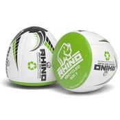 Rhino Reflex Recycled Rugby Ball - White/Yellow - 5 image