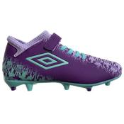 Umbro Formation II Velcro Junior Firm-Ground Boots - Purple - 10K