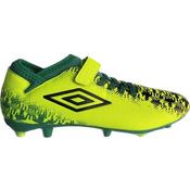 Umbro Formation II Velcro Junior Firm-Ground Boots - Yellow - 10K
