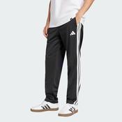 adidas Mens 3-Stripes Open Hem Tracksuit Bottoms - S