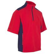 ProQuip Aqualite Half Sleeve Rain Top - Red/Navy - M
