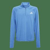adidas Kids Goto PZ 1/4 Zip Longsleeve Tee - Blue - 11/12 yrs