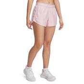 Under Armour Ladies Tech Play Shorts - Pink/White - PINK WHITE , XL