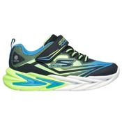 Skechers Boy's S Lights: Flex-Glow Ultra - Black/Lime - 11K