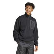adidas Mens City Escape Half Zip Top - Black - L