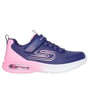 Skechers Girls Microspec Max - Navy/Pink - 13K