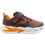 Skechers S Lights: Flex-Glow Ultra Infants - Charcoal/Red - 9K