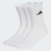 adidas Crew Socks 3 Pack - White - M