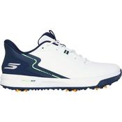 Skechers GO GOLF Waterproof Elite Vortex - White/Navy - 8.5