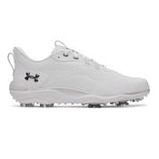 Under Armour Drive Pro Clone Golf Shoes - White/Gunmetal - 9