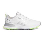adidas R2C BOA Golf Shoes - White/Silver/Lemon - 9.5