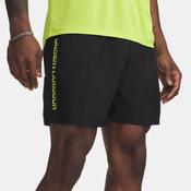 Under Armour UA Tech Woven Wordmark Shorts - Black/Green - L image
