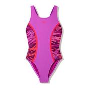 Speedo Hyperboom Splice Muscleback Swimsuit - Pink/Orange - 12K image