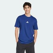 adidas Essentials Small Logo T-Shirt - Blue/White - M image