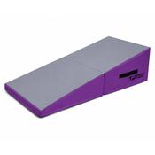 Urban Fitness Gymnastics Folding Incline Wedge Mat - Purple/Grey image