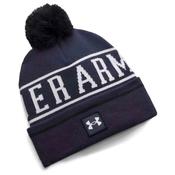 Under Armour Mens Halftime Pom Beanie - Navy image