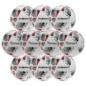 Precision Fusion+ FIFA Basic Training Ball - 10 Pack - WHITE RED , Size 5 image