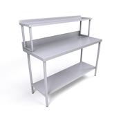 1500 x 600mm Stainless Steel Wall Table &amp; Gantry