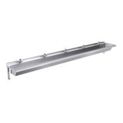 3000mm Wash Trough, Self Closing Taps