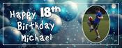 Personalised Banner (Dark Blue/Balloons) - Config