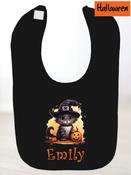 Personalised Halloween Bib (Cat) - Config image