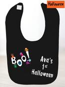 Personalised Halloween Bib (Boo) - Config image