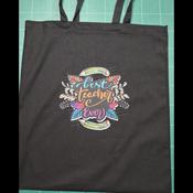 Personlised Teachers Tote Bag (Black) - Config