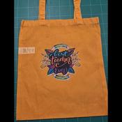 Personlised Teachers Tote Bag (Orange) - Config image