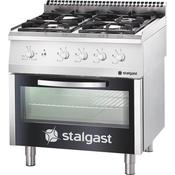 Stalgast 4 Burner Gas Range with Oven