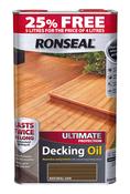 Ronseal Decking Oil 4 Litre (25% Extra Free)