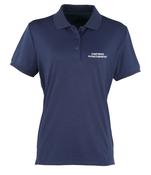 Ladies Physiotherapist Navy Polyester Stretch Polo Shirt image