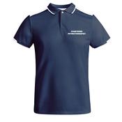 Physiotherapist Navy Antibacterial Recycled Polyester Contrast Stretch Polo Shirt image