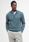 Barbour Cotton Half Zip Sweater - Vintage Teal image