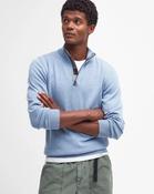 Barbour Cotton Half Zip Sweater - Dark Chambray