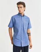 Gant Regular Fit Classic Oxford S/S Shirt-Rich Blue image