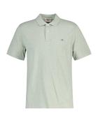 Gant Regular Fit Shield S/S Pique Polo - Soft Green Melange